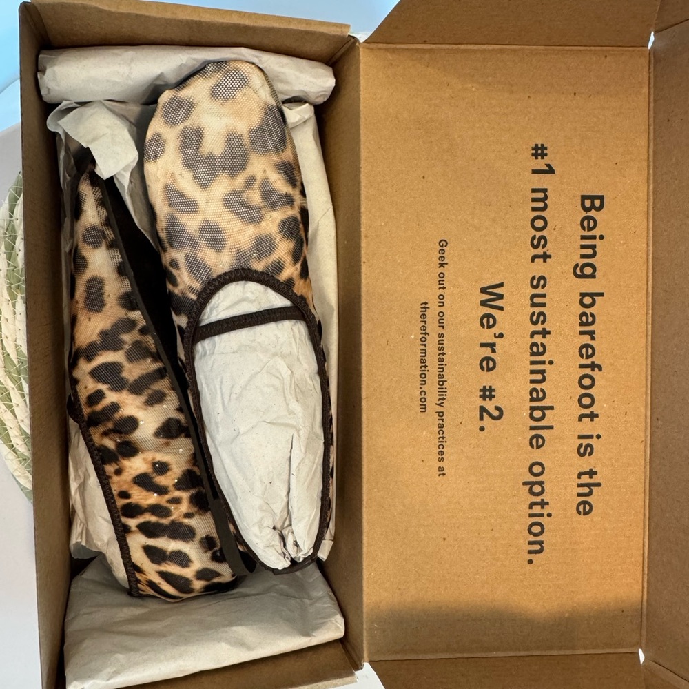 Reformation Leopard Print Flats